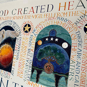 in-the-beginning - calligraphy detail